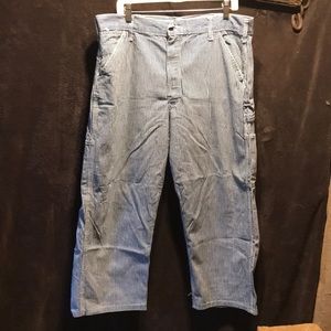 Vintage Dillon striped Capri denim pants